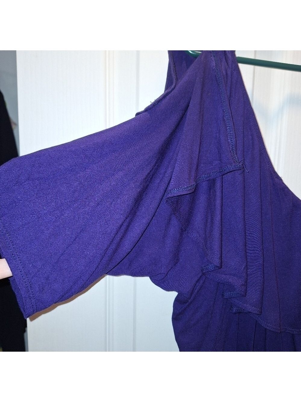 Kiyonna Blue Plus Size Flowy Top Women's - Picture 3 of 7